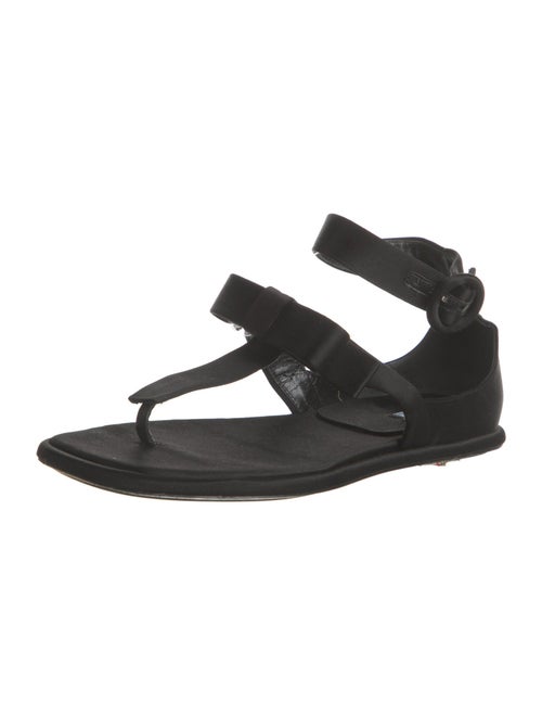 Prada Satin T-Strap Sandals