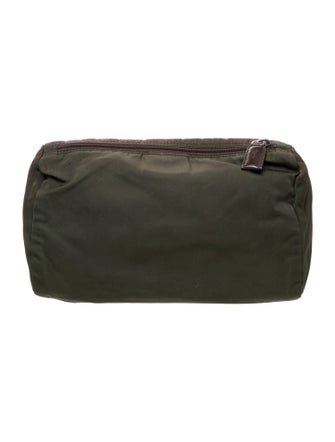 Prada Enameled Metal Triangle Clutch