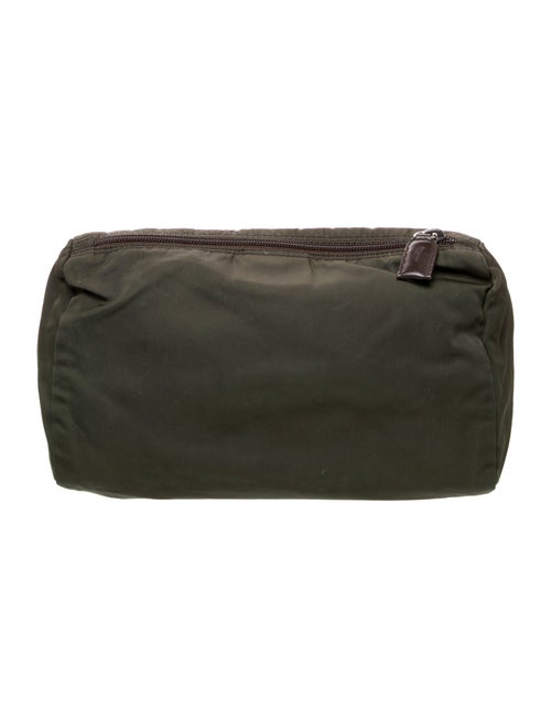 Prada Enameled Metal Triangle Clutch