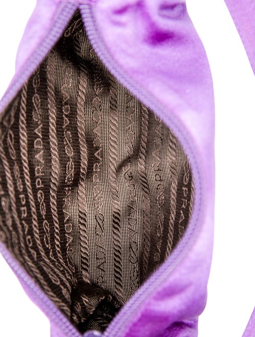 Prada Enameled Metal Triangle Top Handle Bag