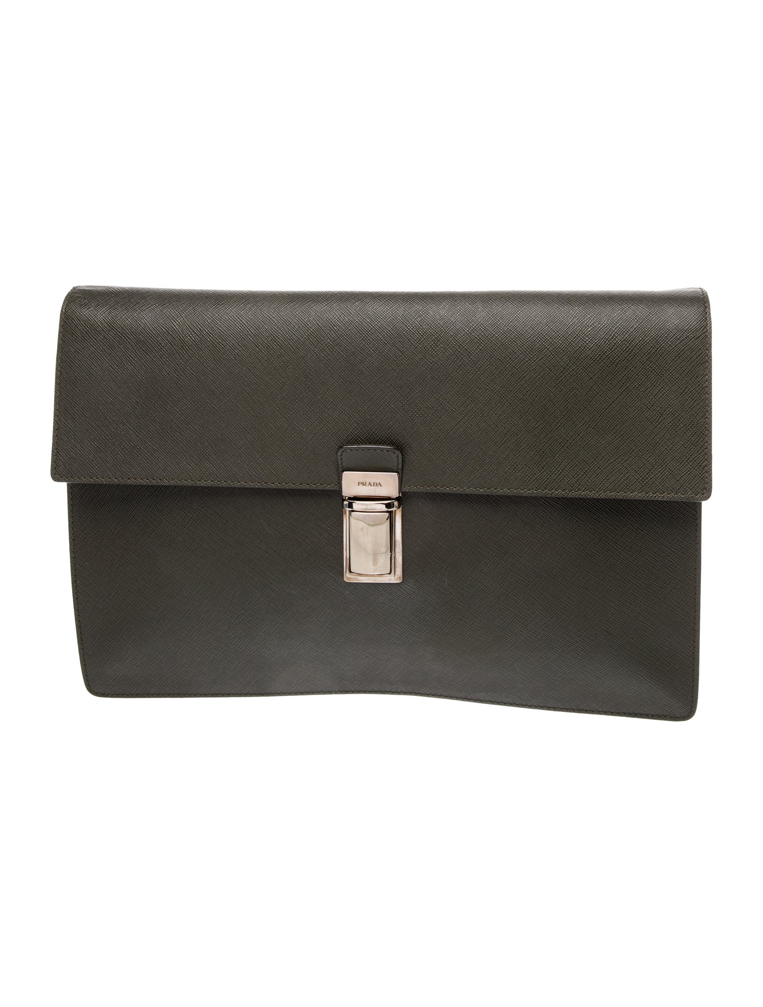 Prada Saffiano Lux Leather Portfolio