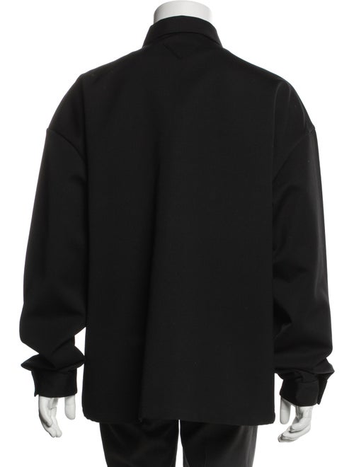 Prada 2022 Enameled Metal Triangle Jacket