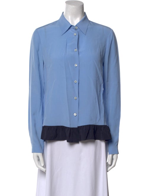 Prada 2016 Silk Button-Up Top