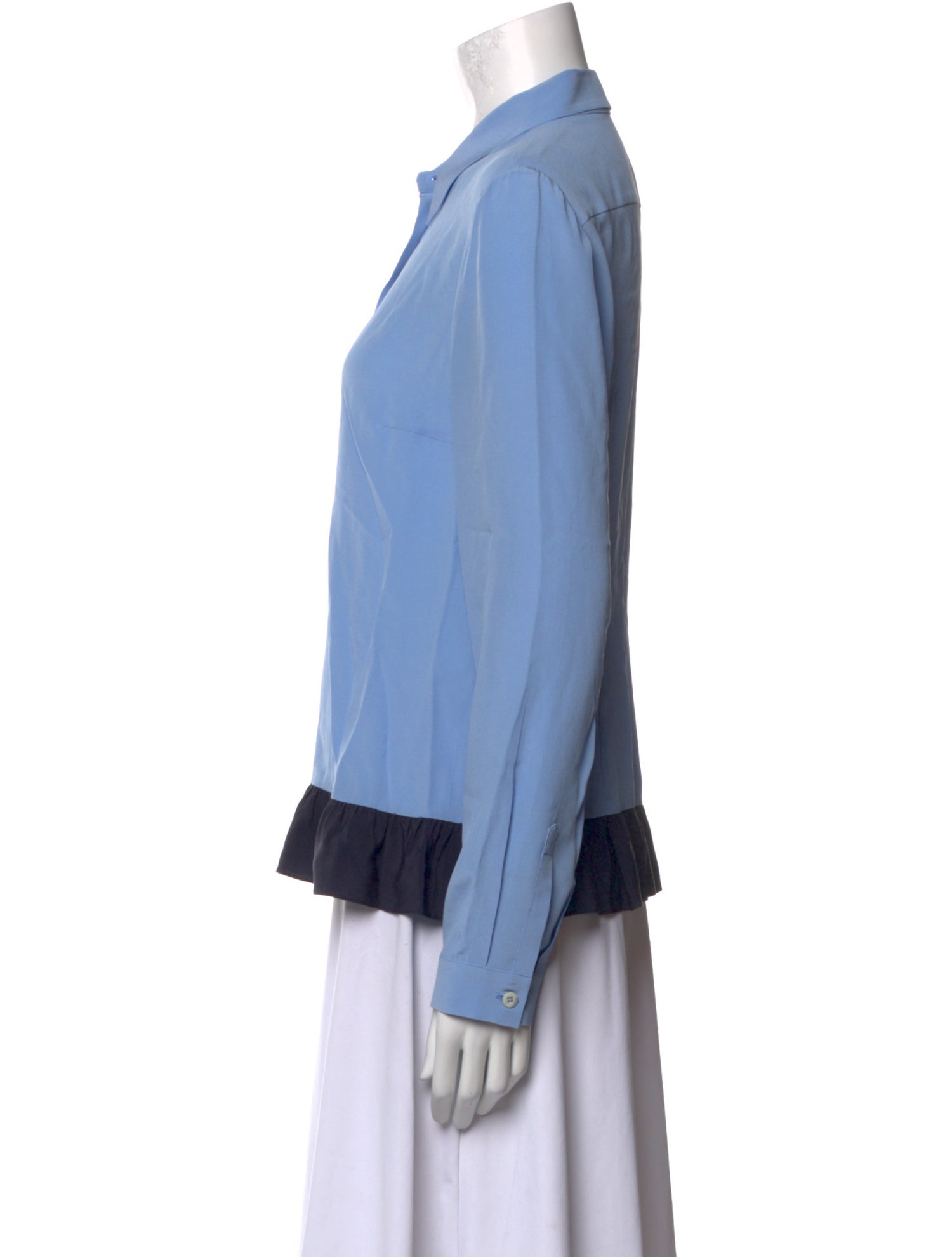 Prada 2016 Silk Button-Up Top