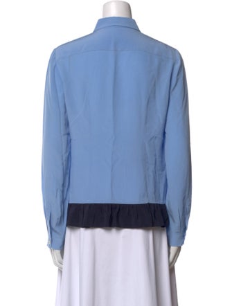 Prada 2016 Silk Button-Up Top