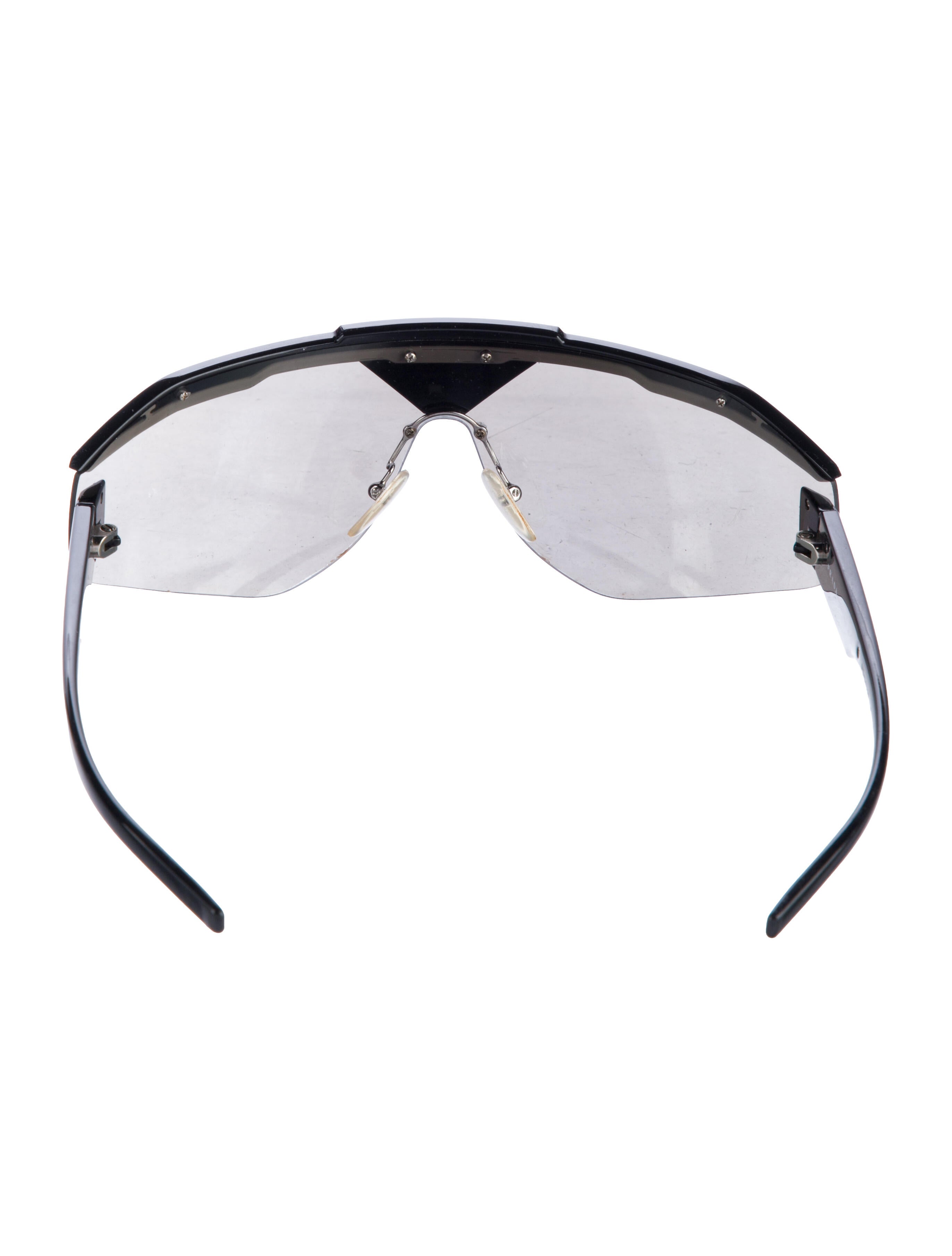 Prada Shield Mirrored Sunglasses