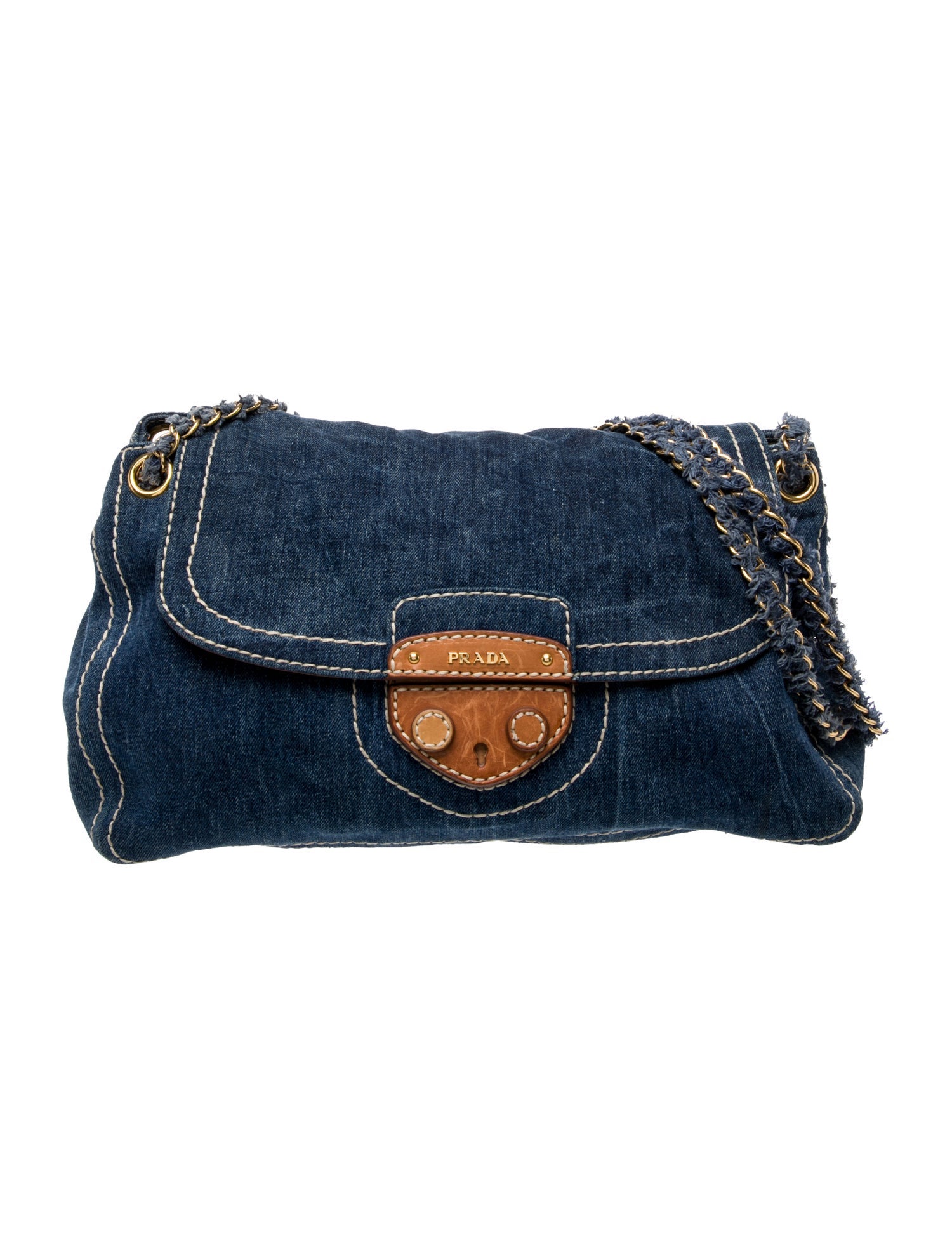 Prada Denim Shoulder Bag