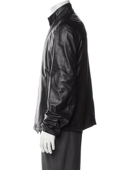 Prada 2013 Enameled Metal Triangle Moto Jacket