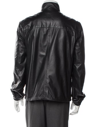 Prada 2013 Enameled Metal Triangle Moto Jacket