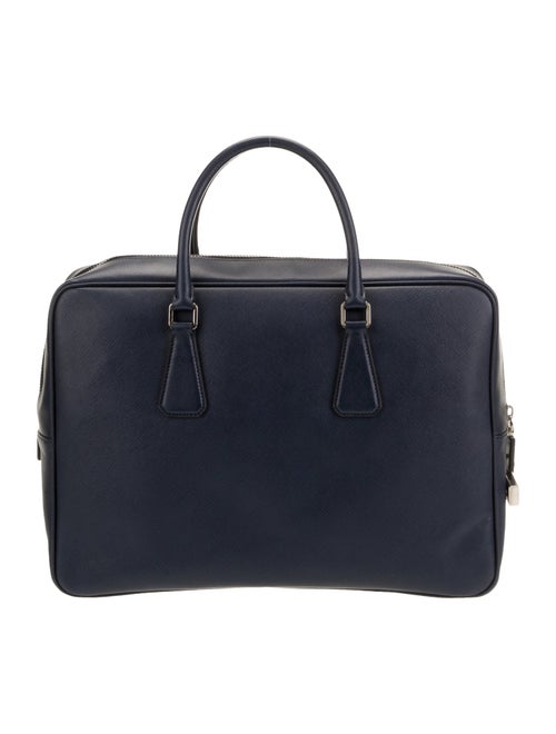 Prada Enameled Metal Triangle Briefcase