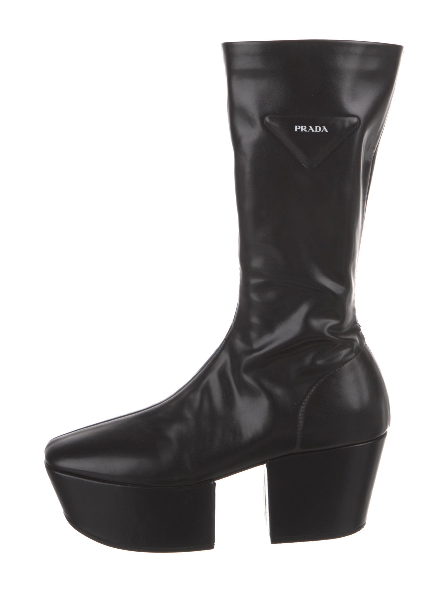 Prada Leather Sock Boots