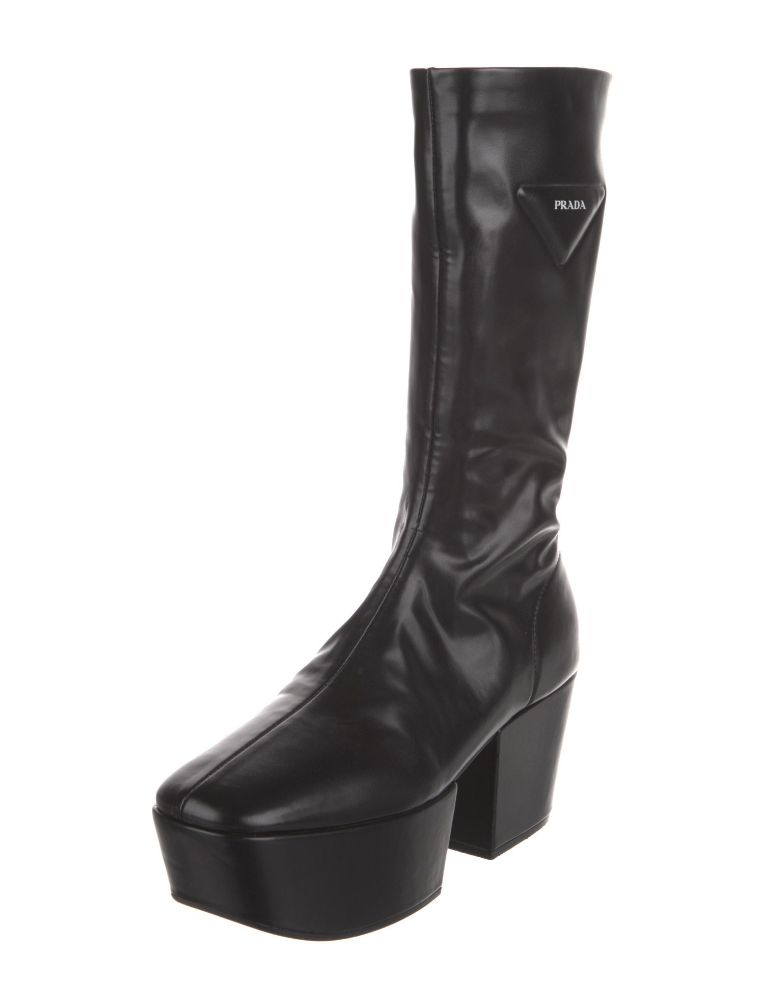 Prada Leather Sock Boots