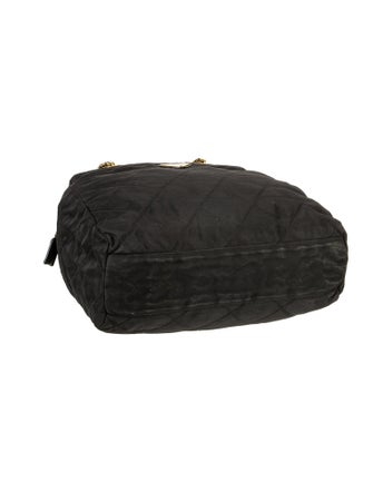 Prada Enameled Metal Triangle Shoulder Bag