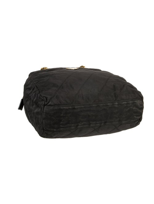 Prada Enameled Metal Triangle Shoulder Bag