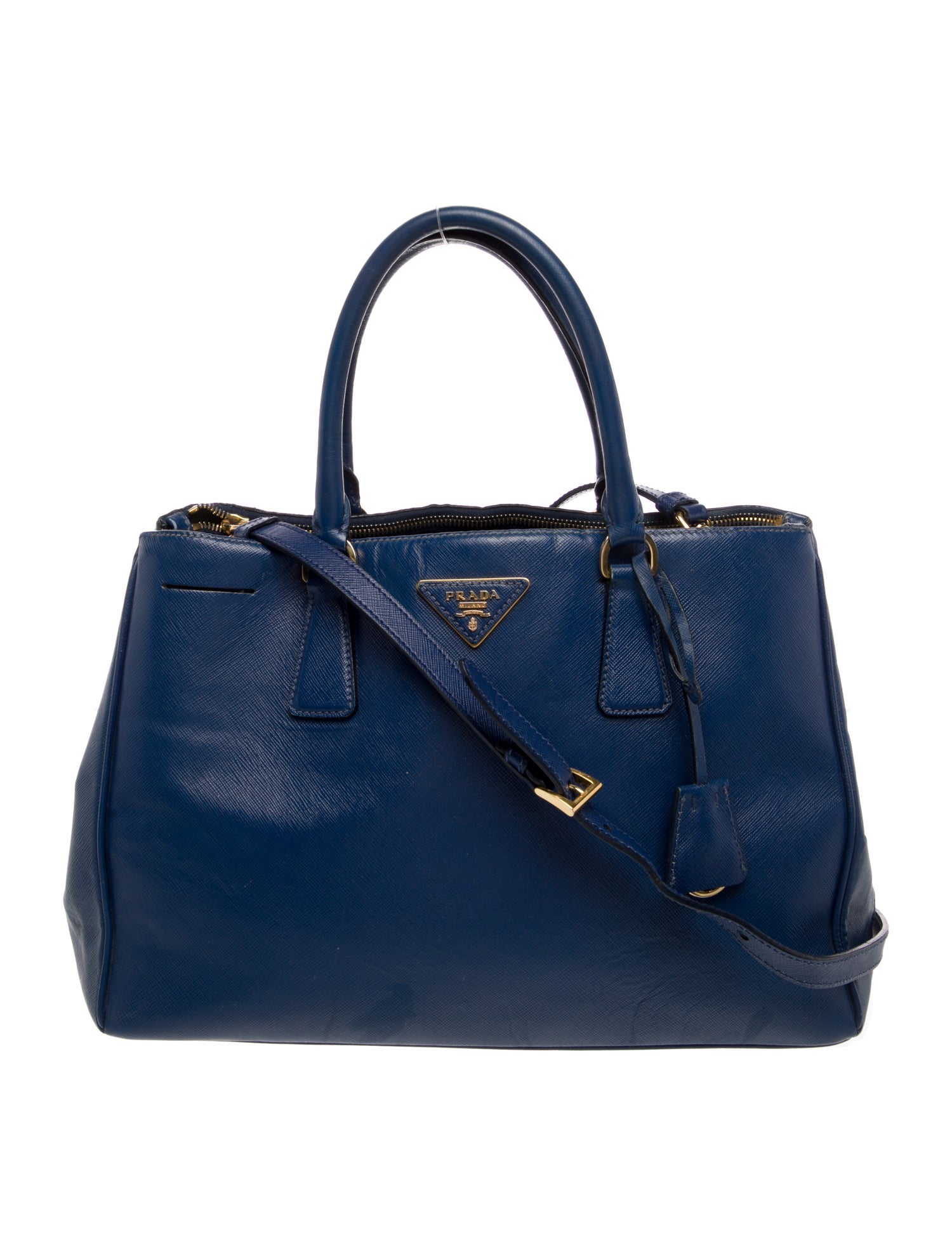 Prada Saffiano Lux Leather Shoulder Bag Large