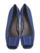 Prada Satin Bow Accents Flats
