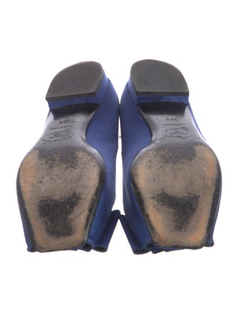 Prada Satin Bow Accents Flats