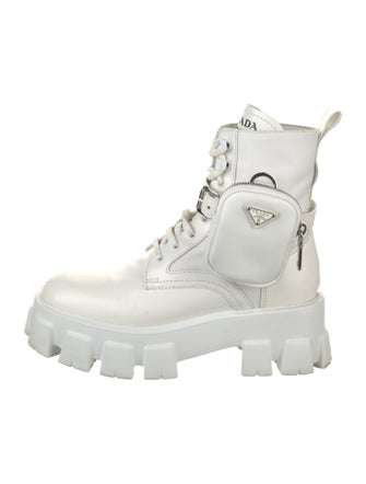 Prada Leather Combat Boots