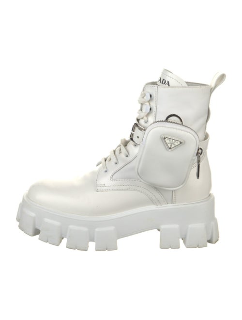 Prada Leather Combat Boots