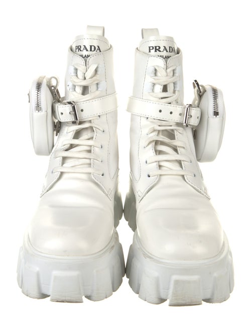 Prada Leather Combat Boots