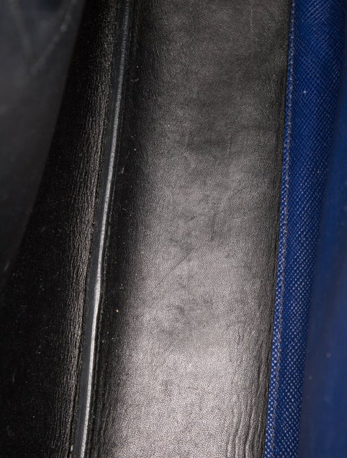 Prada Enameled Metal Triangle Double Bag Medium