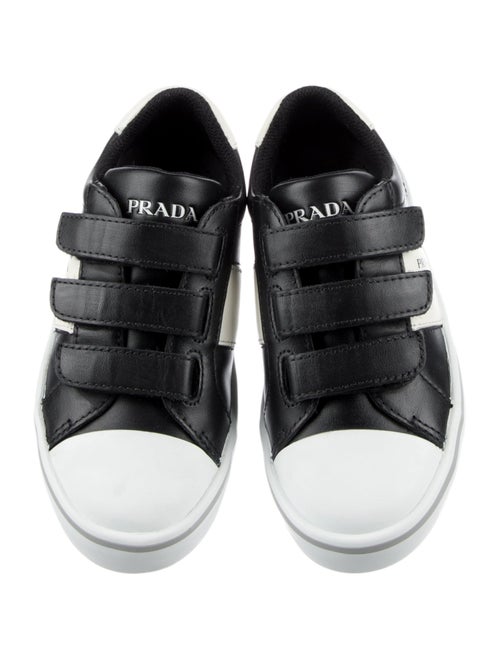 Prada Kids' Leather Low Top Sneakers