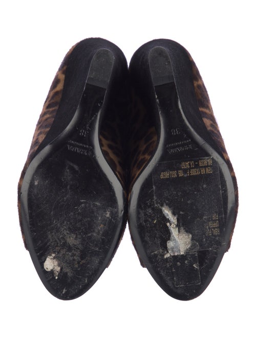 Prada Ponyhair Animal Print Slides