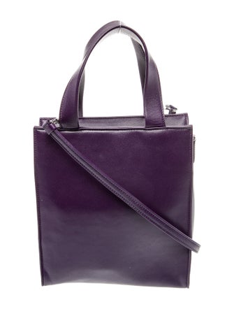 Prada Enameled Metal Triangle Crossbody Bag Mini