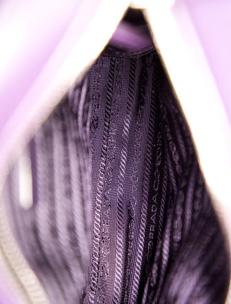 Prada Enameled Metal Triangle Crossbody Bag Mini