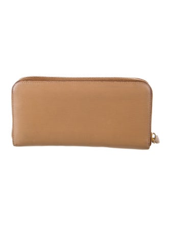 Prada Vitello Move Leather Continental Wallet