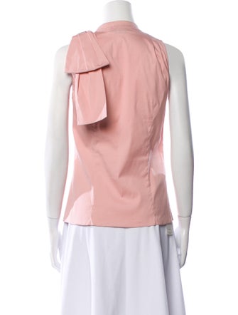 Prada 2011 V-Neck Button-Up Top