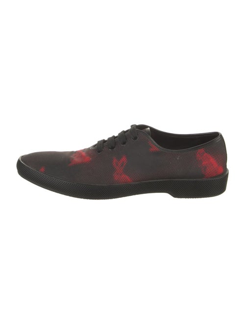 Prada Printed Leather Trim Embellishment Sneakers
