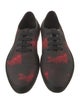 Prada Printed Leather Trim Embellishment Sneakers