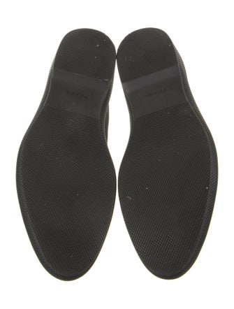 Prada Printed Leather Trim Embellishment Sneakers