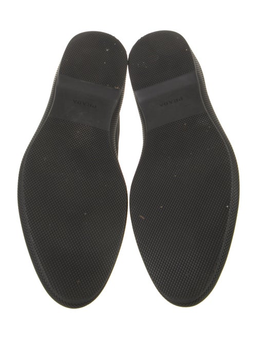 Prada Printed Leather Trim Embellishment Sneakers