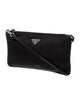 Prada Enameled Metal Triangle Top Handle Bag