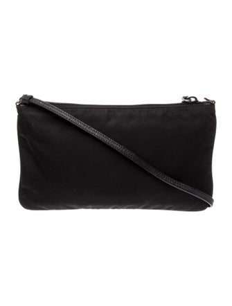 Prada Enameled Metal Triangle Top Handle Bag