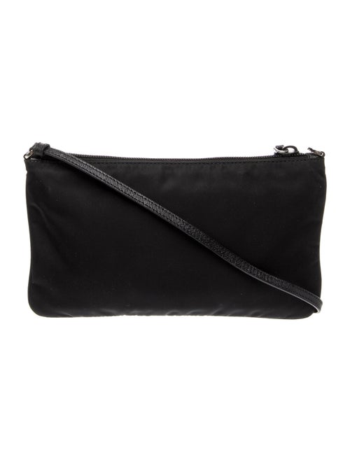 Prada Enameled Metal Triangle Top Handle Bag