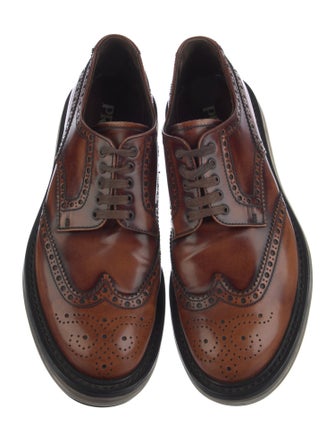 Prada Leather Lasercut Accents Brogues