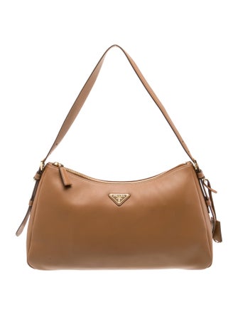 Prada Tessuto Enameled Metal Triangle Aimee Large 2024