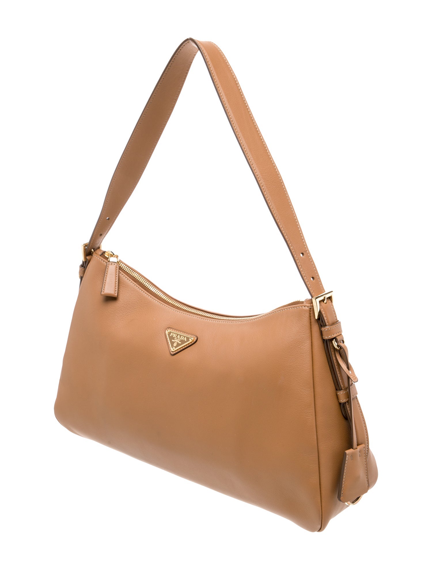 Prada Tessuto Enameled Metal Triangle Aimee Large 2024