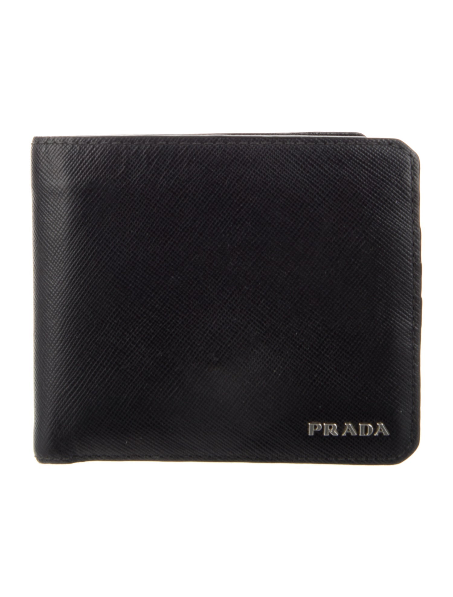 Prada Saffiano Metal Leather Bifold Wallet
