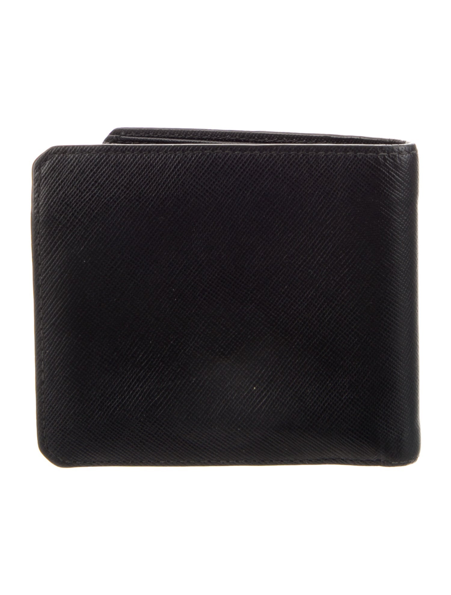 Prada Saffiano Metal Leather Bifold Wallet