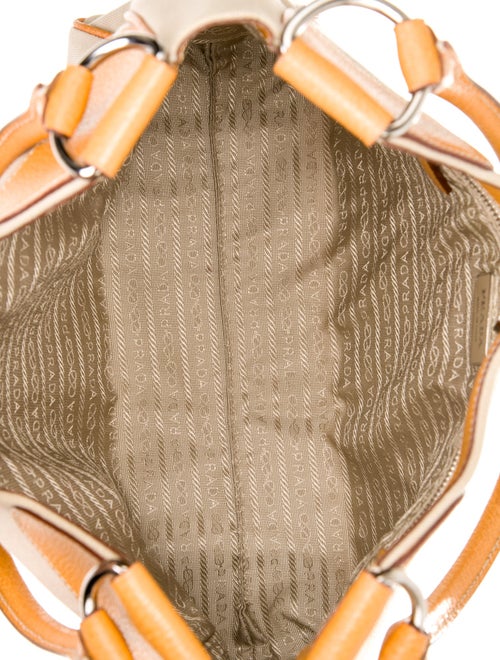 Prada Enameled Metal Triangle Moon