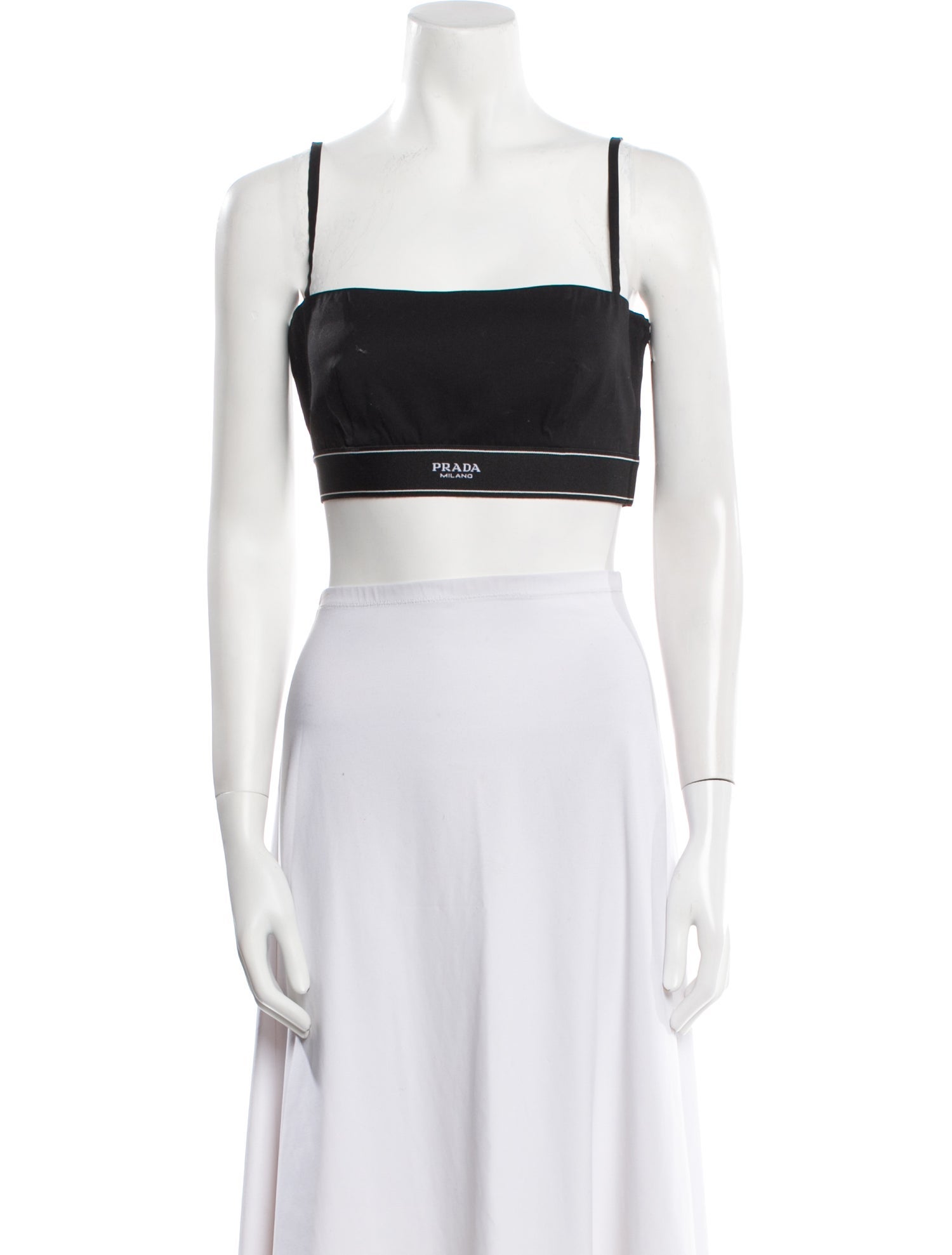 Prada 2021 Square Neckline Crop Top