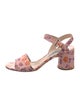 Prada Patent Leather Printed Sandals