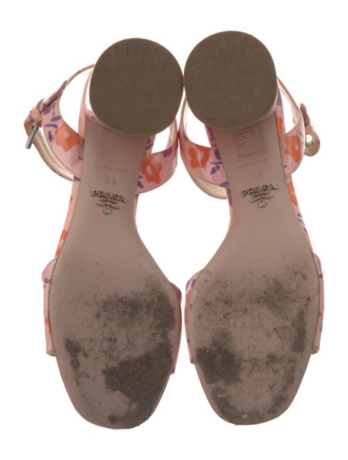 Prada Patent Leather Printed Sandals