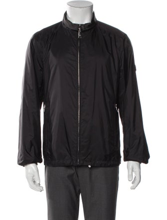 Prada 2021 Enameled Metal Triangle Windbreaker