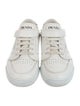 Prada White Pattern Print Leather Sneakers