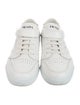 Prada White Pattern Print Leather Sneakers